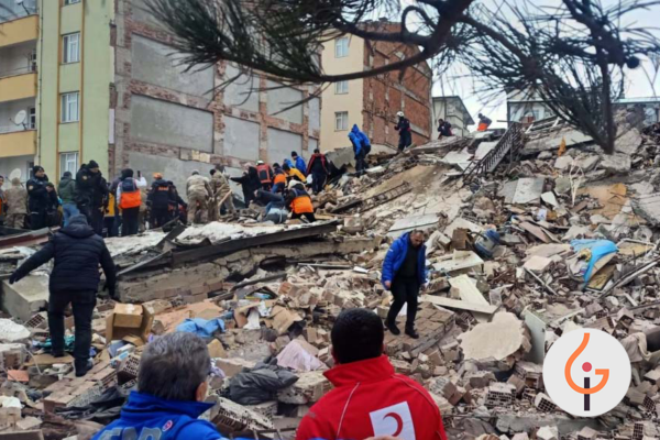 Casas derrumbadas por el terremoto en Turquía